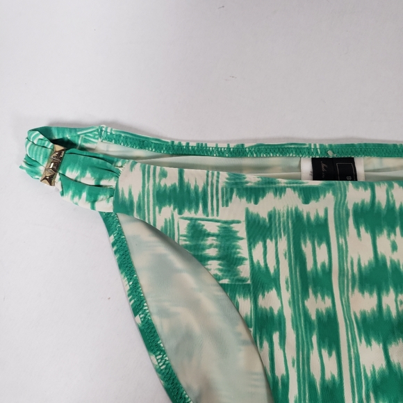 BCBG Teal and White Bikini Bottoms Size Medium - Picture 4 of 6